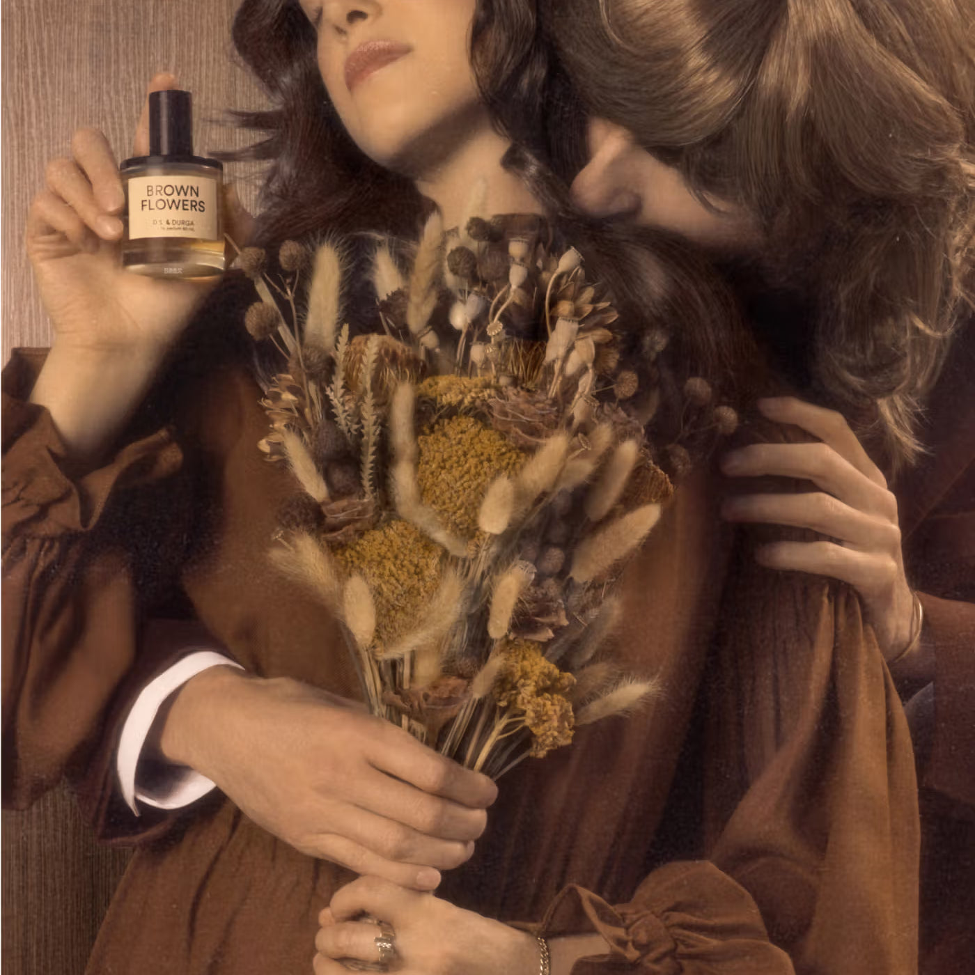 DS & DURGA - BROWN FLOWERS